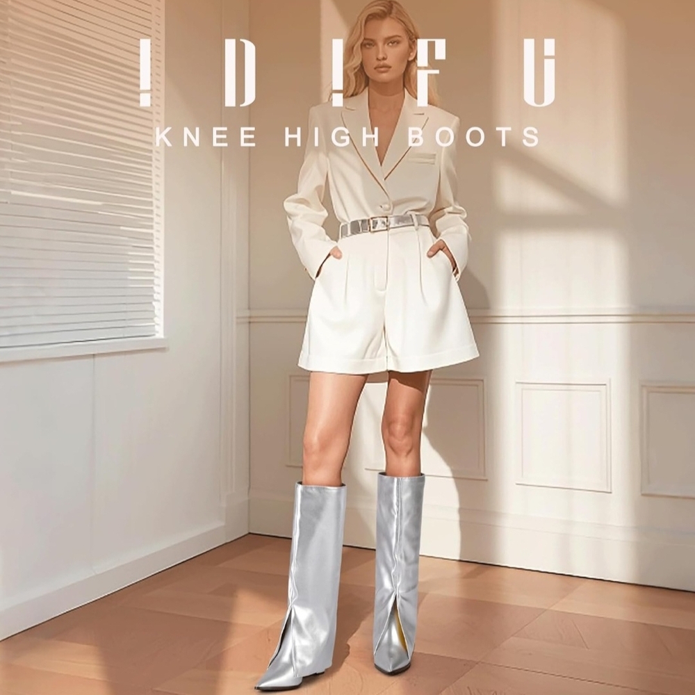 IDIFU Silver Heels - Size 7.5
